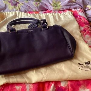 PURPLE COACH PURSE